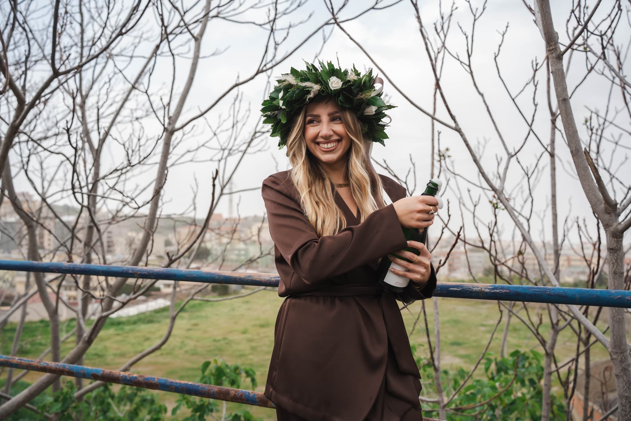 Fotografia laurea naturale e sorridente a Messina - Giuliana