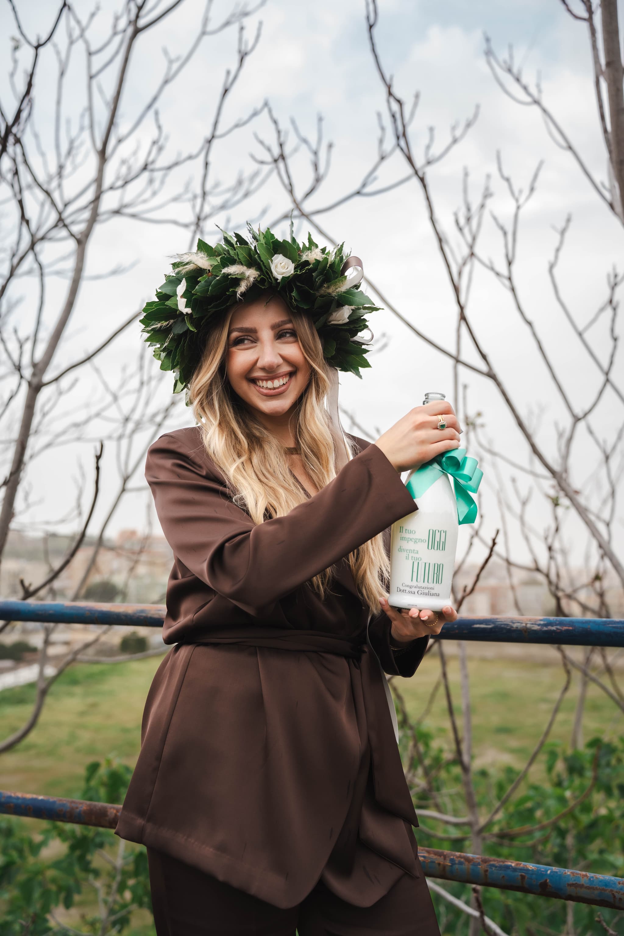 Ritratto laureanda a Messina, fotografia naturale - Giuliana