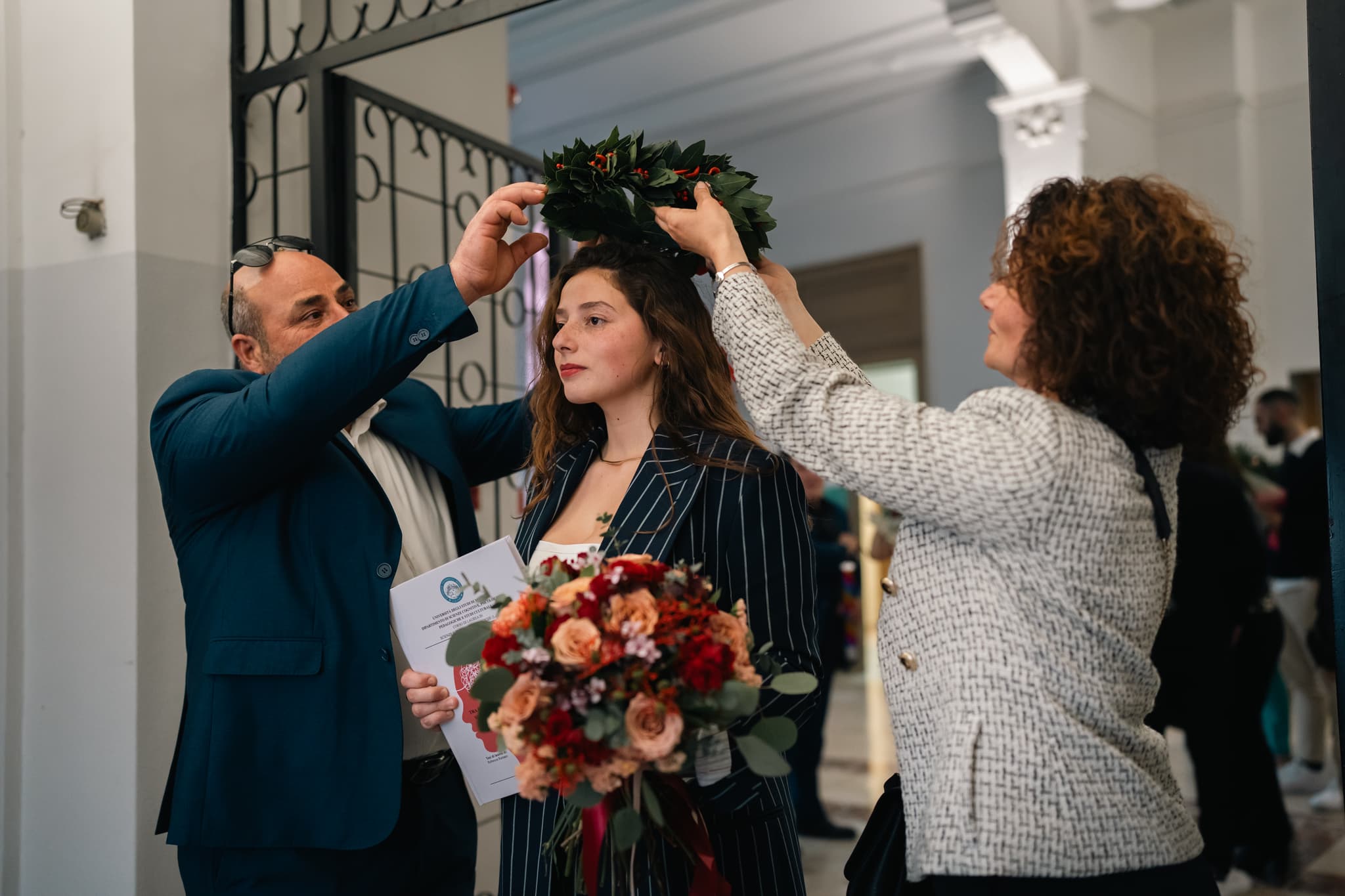 Sessione fotografica laurea Messina - momento di gioia